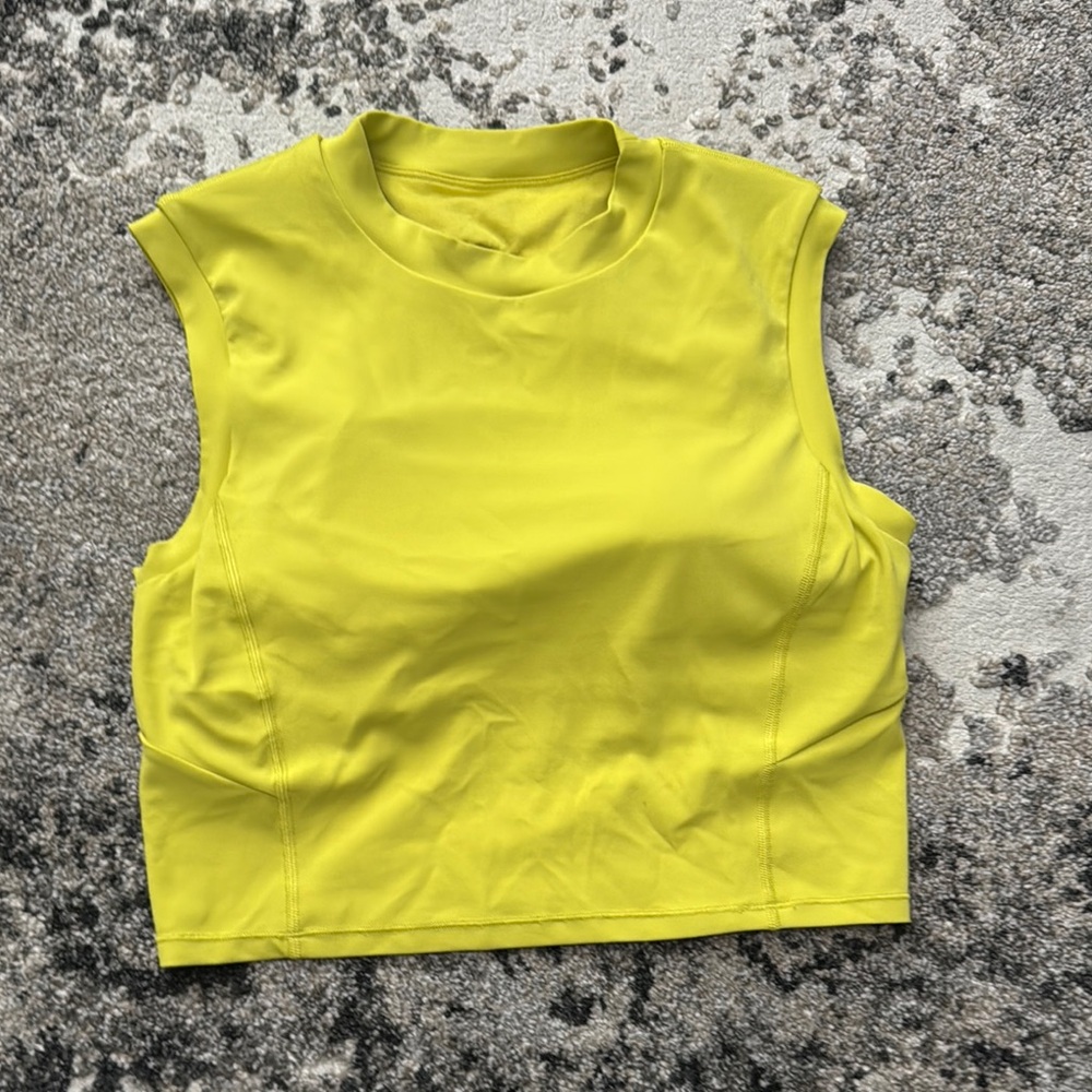 Lululemon Sleeveless Crop Top - Built in bra - WORN ONCE